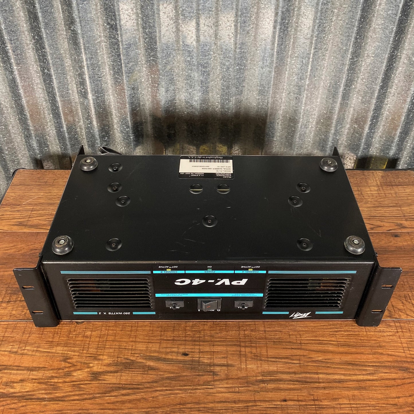 Peavey PV-4C Two Channel 250 Watt PA Power Amplifier Used