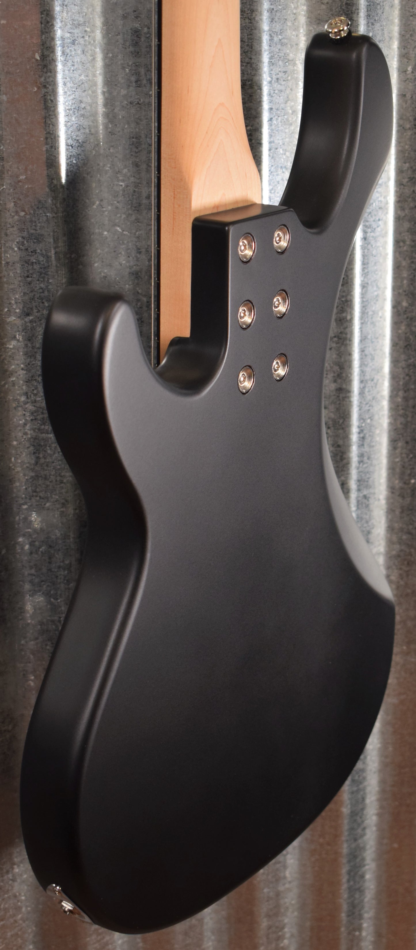 G&L USA Fullerton Custom Kiloton 5 String Jet Black Frost Bass & Case #1070