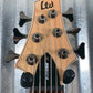 ESP LTD B-206 Spalted Maple 6 String Bass & Case LB206SMNS #0035 Demo