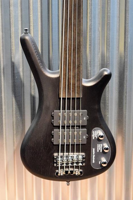 Warwick Rockbass Corvette $$ 5 String Fretless Bass Nirvana Black & Case #2615
