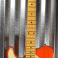 G&L Tribute ASAT Classic Clear Orange Guitar Left Hand #9862 Demo