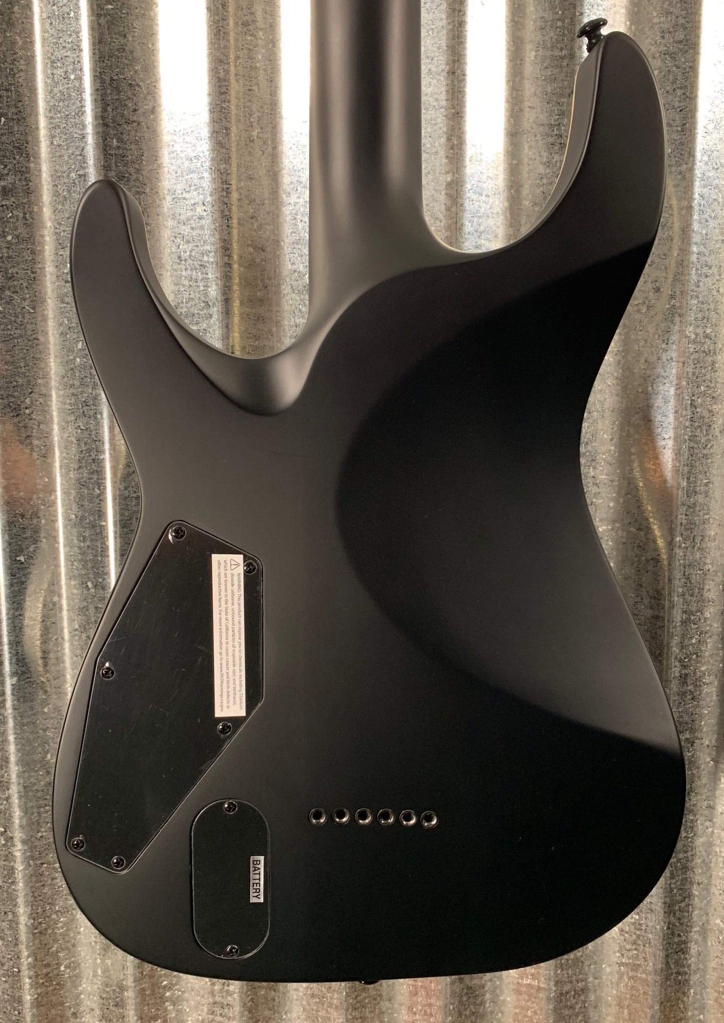 ESP LTD MH-400B Black Baritone Guitar & Bag LMH400BBLKS #0127 Demo