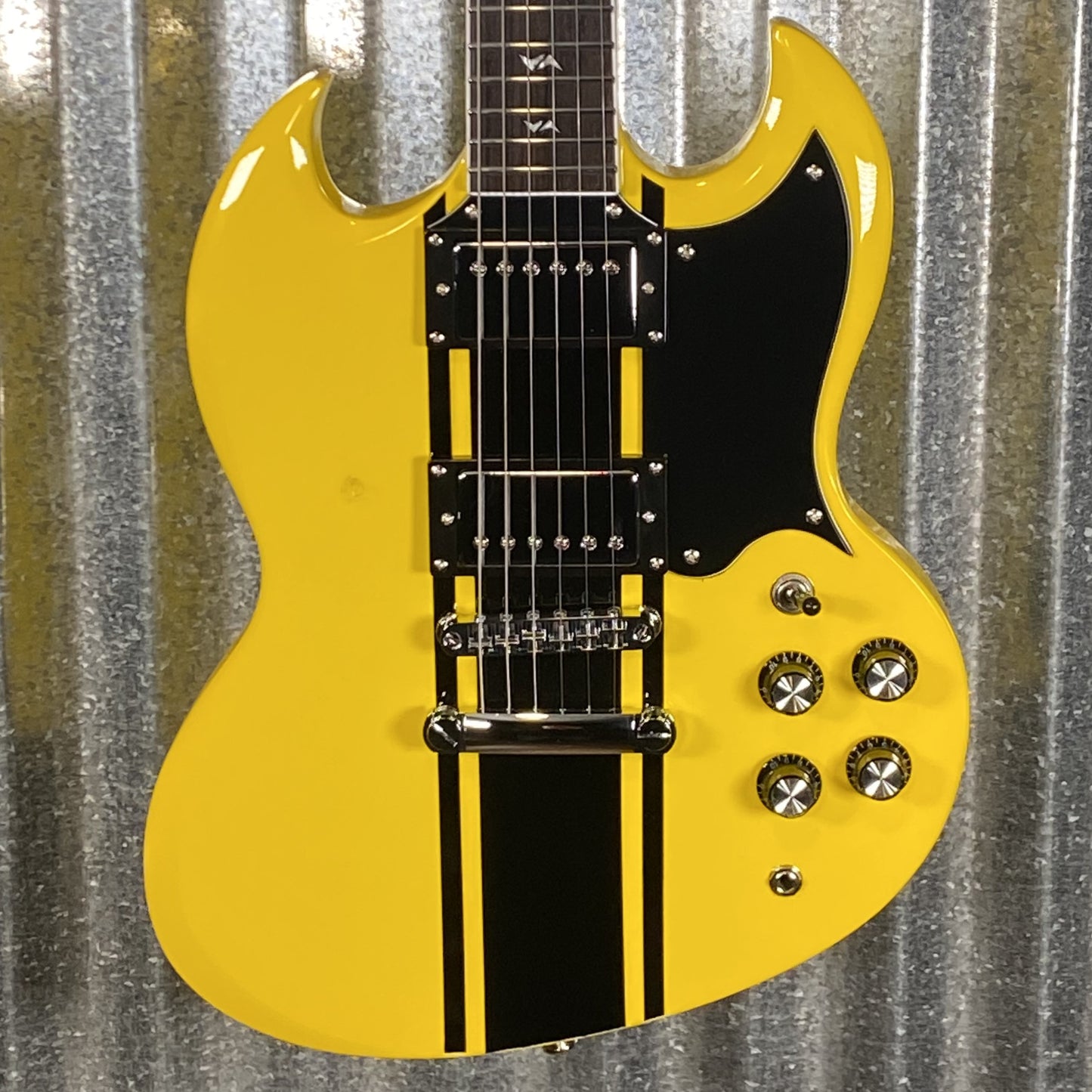 Westcreek Racer Offset SG Yellow Solid Body Guitar #0051 Used