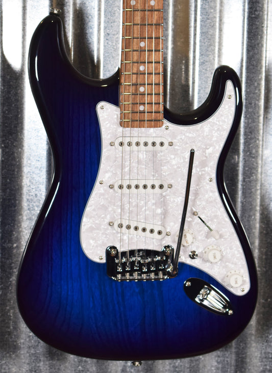 G&L USA Fullerton Deluxe S-500 Blueburst Guitar & Case S500 #5043