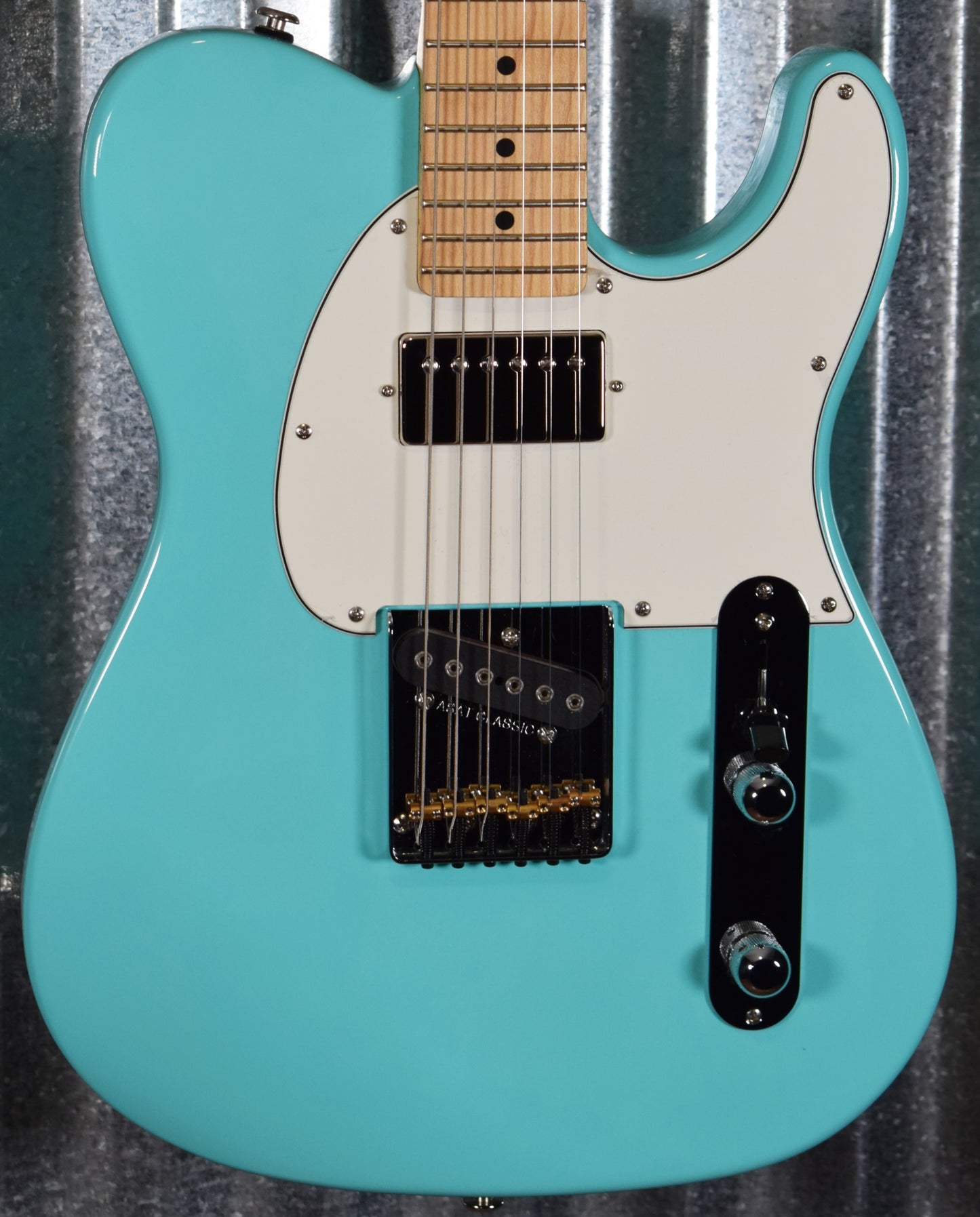 G&L USA ASAT Classic Bluesboy Turquoise Maple Satin Neck Guitar & Case #5318