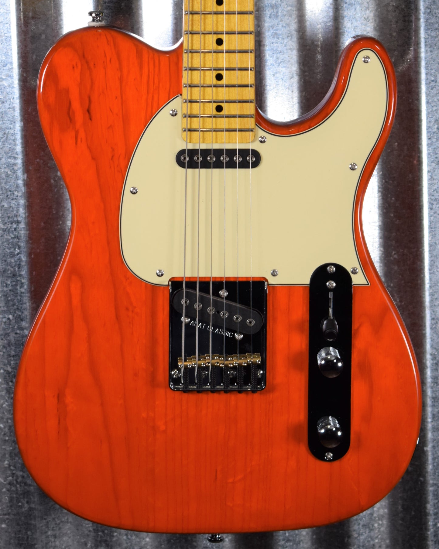 G&L Tribute ASAT Classic Clear Orange Guitar #2722 Demo