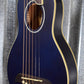 Washburn Guitars Rover RO-10 Trans Blue Travel Guitar & Case RO10STBLK #0838