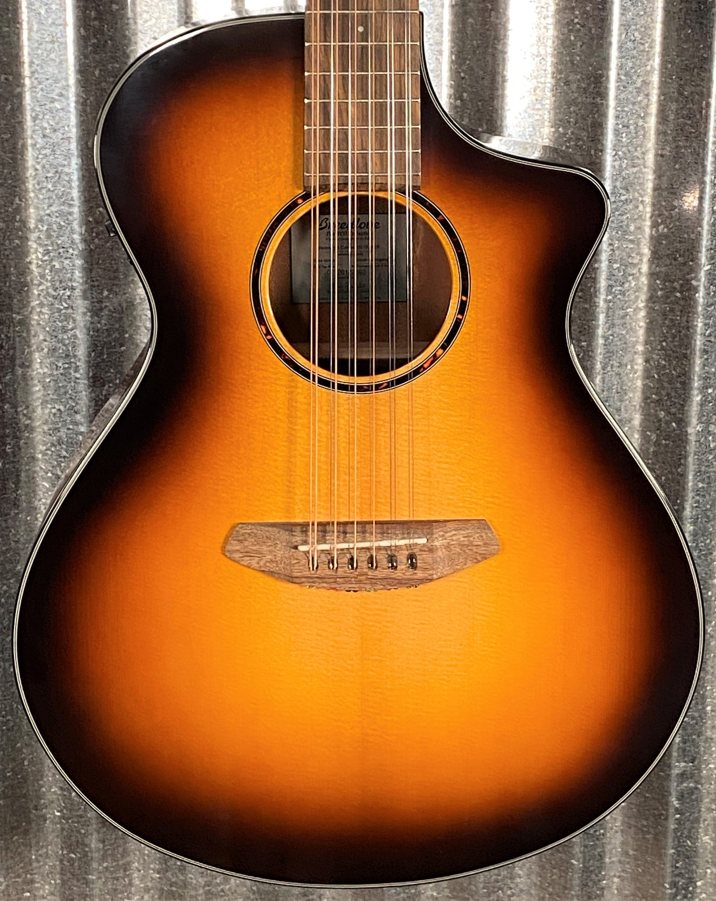 Breedlove Discovery S Concert CE 12 String Edgeburst Sitka Acoustic Electric Guitar #2360