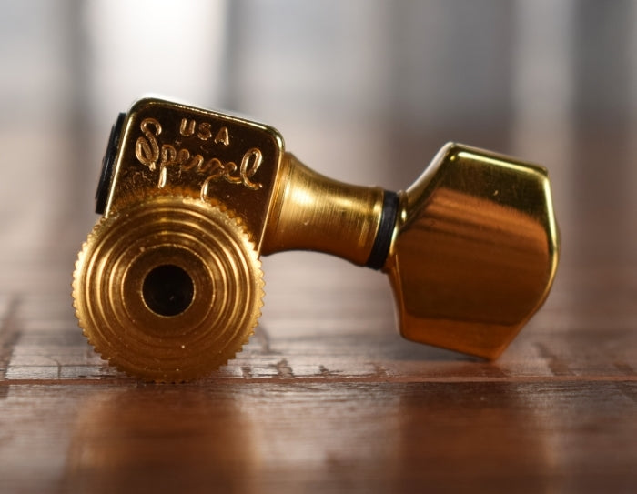 Sperzel Trim Lok Gold Short Guitar Tuning Machine For High E & B Strings Used