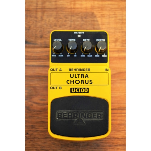 Behringer UF100 Ultra Flanger & UC100 Ultra Chorus Guitar Effect Pedals Used