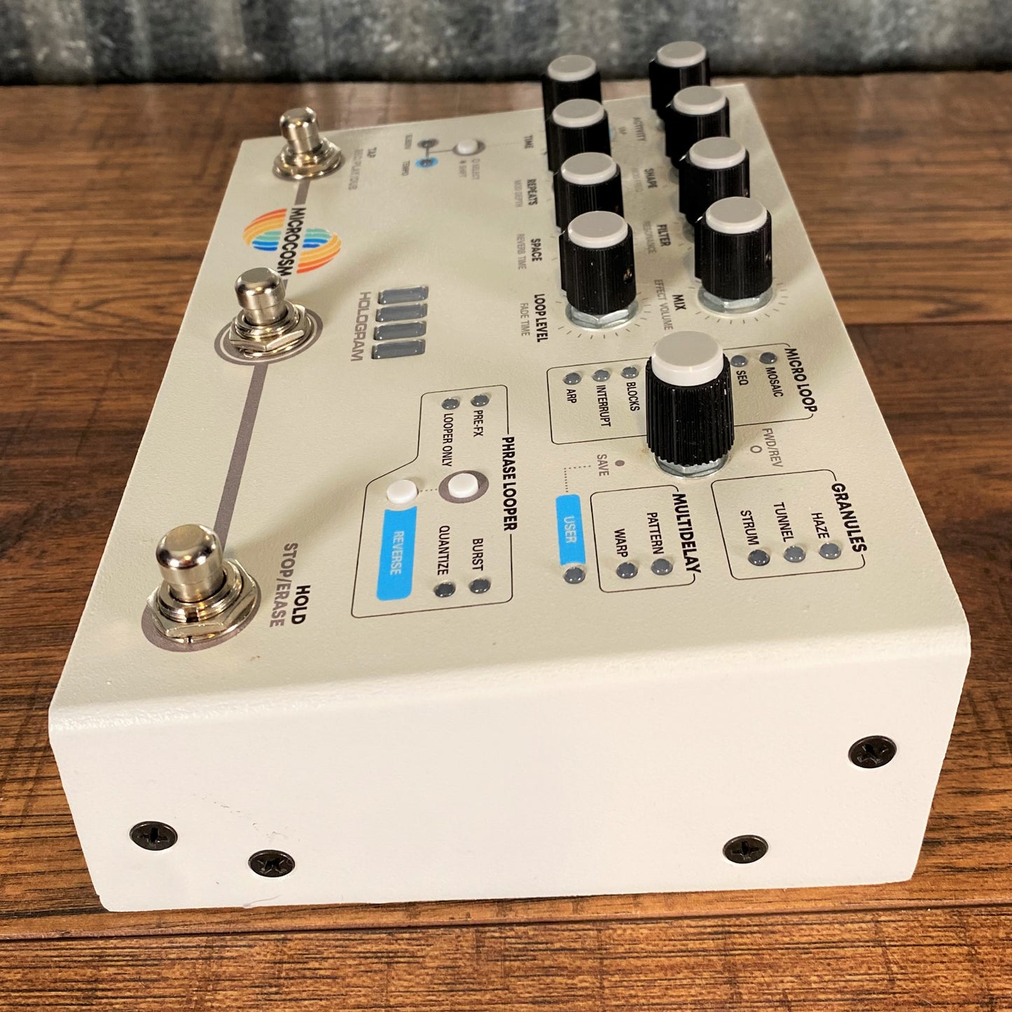 Hologram Electronics Microcosm Granular Looper Sample Delay Multi Effect Guitar Pedal Used