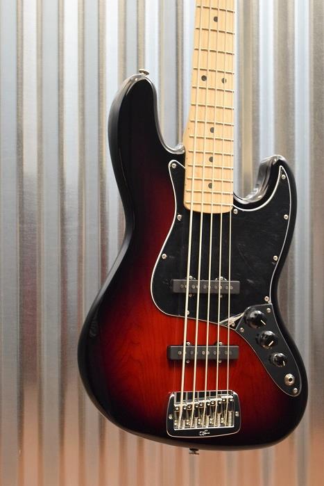 G&L Guitars USA JB-5 5 String Jazz Bass JB Redburst & Case 2016 #8152