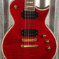 ESP LTD EC-1000T CTM Eclipse Fishman See Thru Black Cherry Guitar & Bag LEC1000TCTMFMSTBC #2774 Used