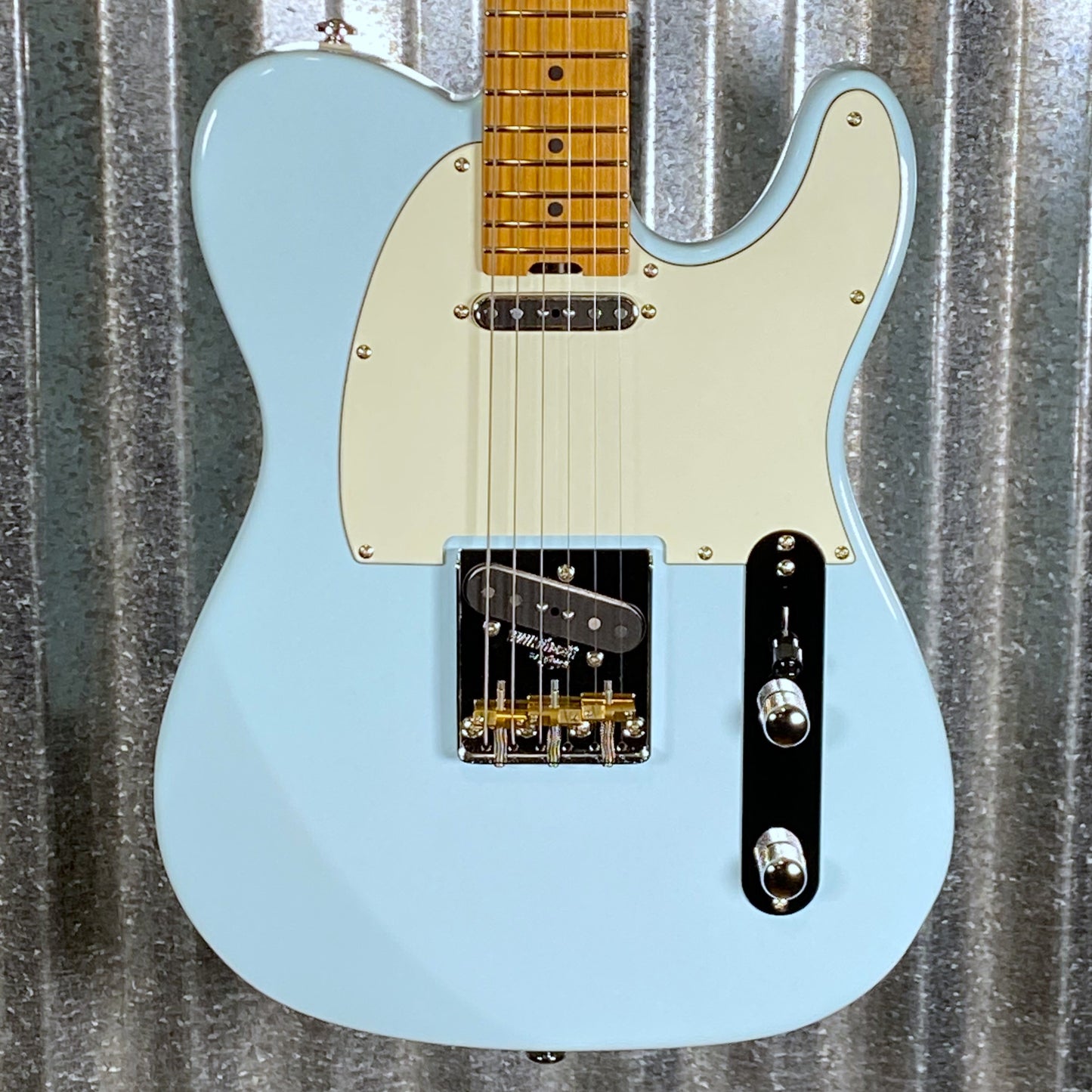 Musi Virgo Classic Telecaster Baby Blue Guitar #0629 Used