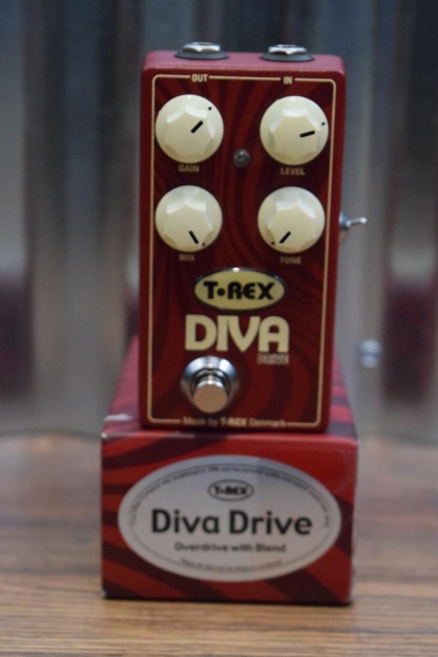 T-Rex Engineering Diva Drive Overdrive With Blend Guitar Effect Pedal Demo #496