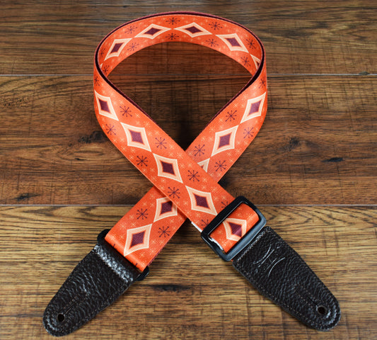 Levy's MP2SLD-003 2" Polyester Sublimation Guitar Strap Diamond Red