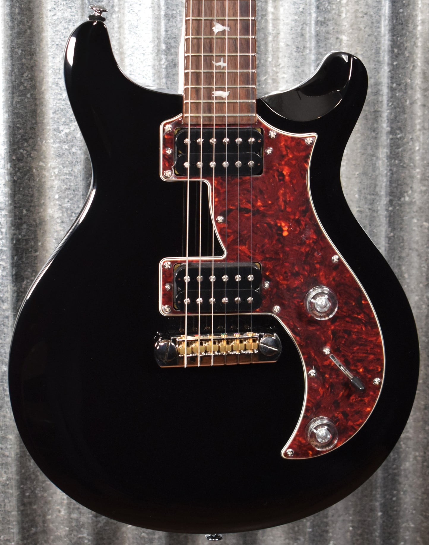 PRS Paul Reed Smith SE Mira Black Guitar & Bag Blem #7019