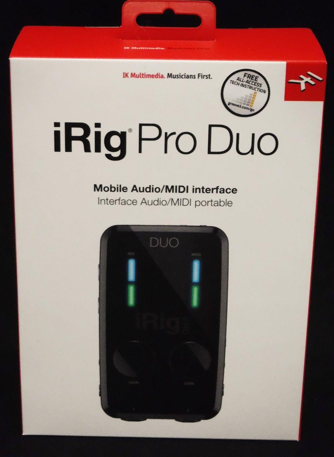 IK Multimedia iRig PRO Duo 2 Channel Audio Interface for Mobile Devices
