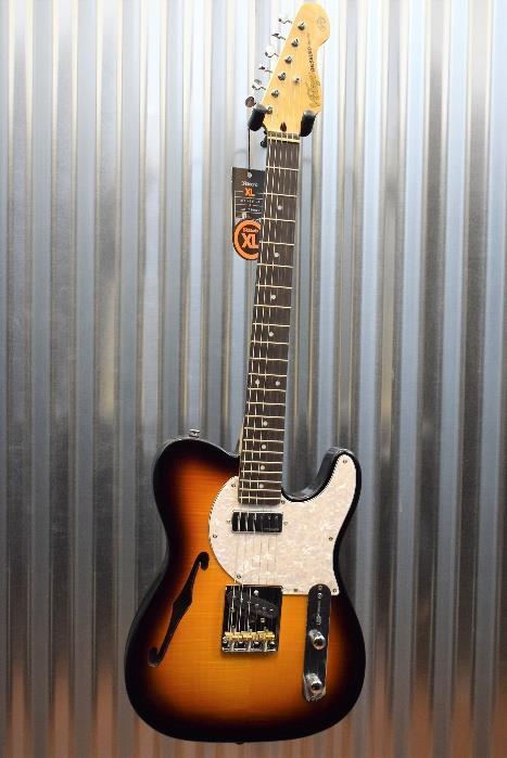 Vintage Custom Spec TL V72FTB Flamed Tobacco Burst Wilkinson Guitar & Case #0795