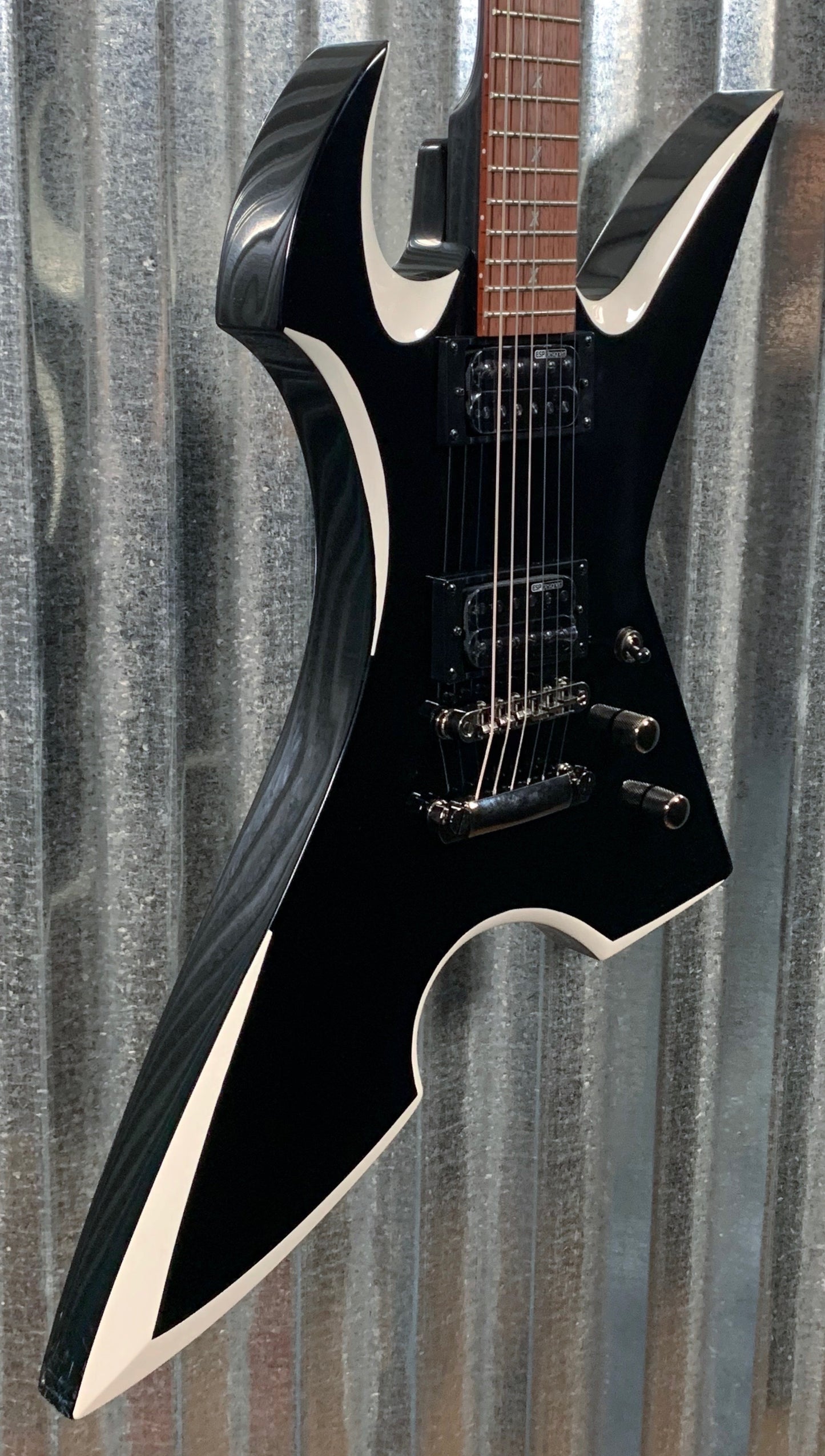ESP LTD MAX-20 Max Cavalera Black White Bevel Guitar & Bag LMAX200RPRBW #1133