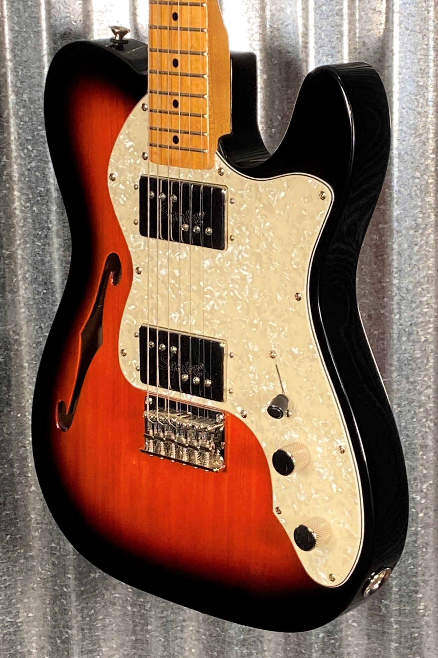 Fender Squier Classic Vibe 70's Telecaster Thinline 3 Color Sunburst Guitar #5825 Used