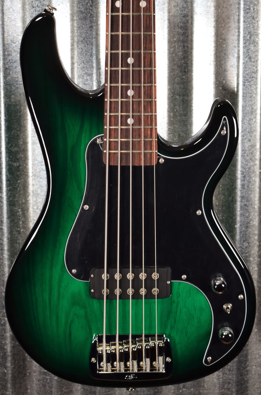 G&L USA Kiloton 5 String Bass Greenburst & Case 2020 #0173