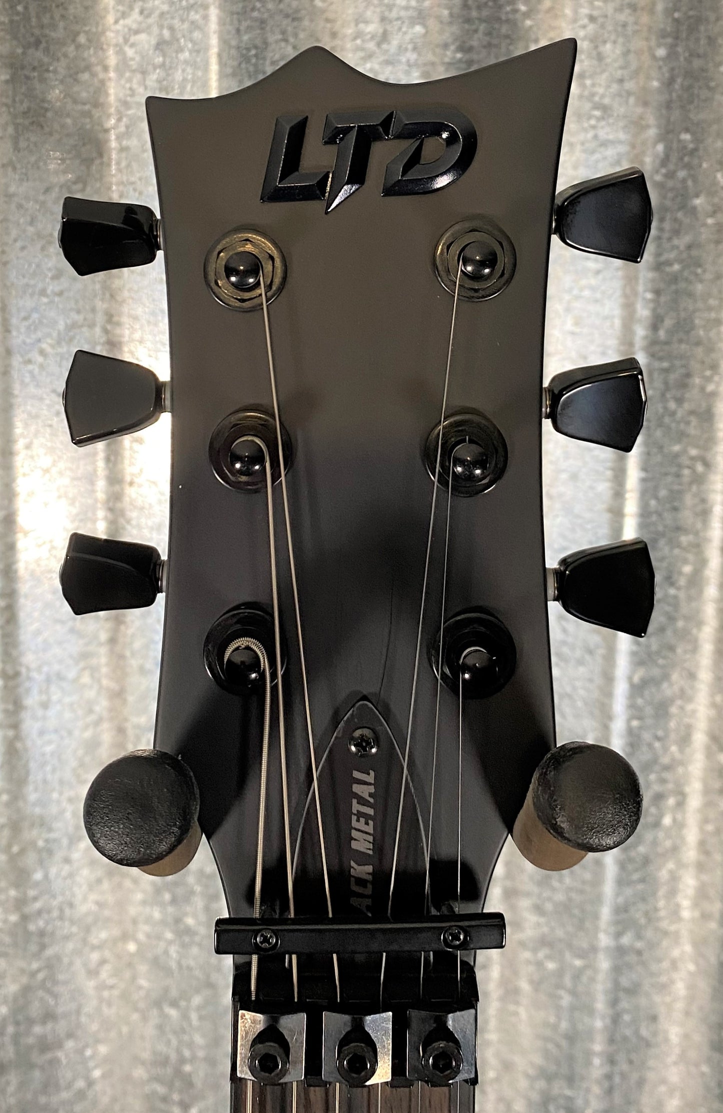 ESP LTD EC-FR Black Metal Eclipse Seymour Duncan Floyd Rose Black Satin Guitar LECFRBKMBLKS #0829 Used