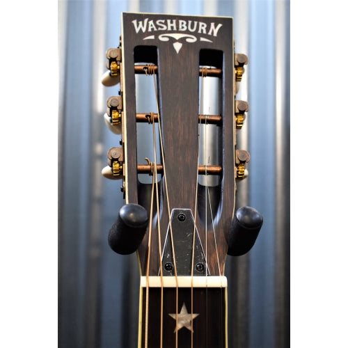 Washburn R360K Distressed Bronze Parlor Resonator Acoustic Guitar & Case #1280