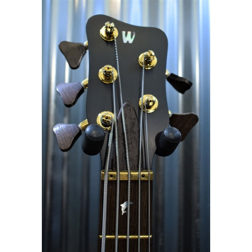 Warwick German Custom Masterbuilt Dolphin Pro I 5 String Neck Thru Bass & Bag #3618