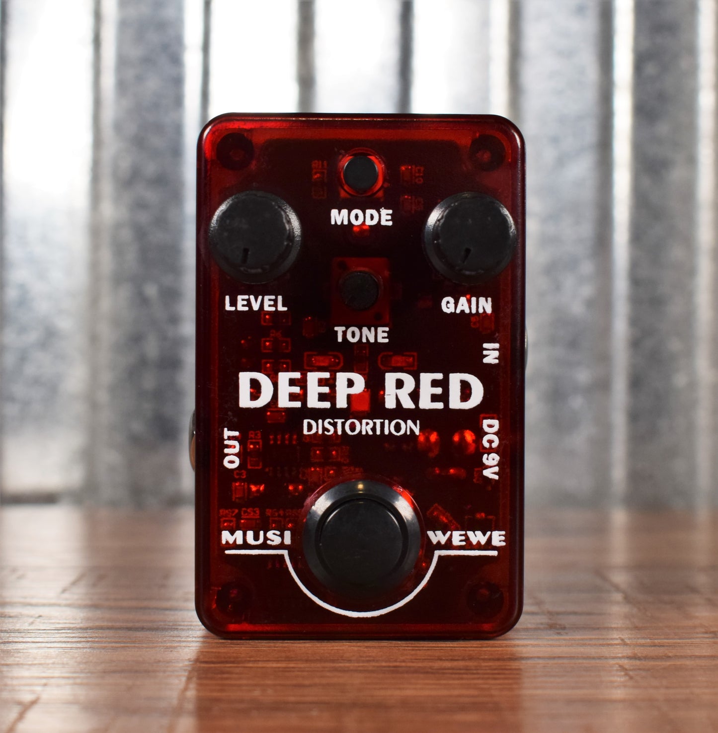 SKS Audio Musiwewe Deep Red Powerful Response Distortion Guitar Effect Pedal