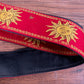 Levy's MPJG-SUN-RED 2" Sun Design Jacquard Weave Guitar Strap Red