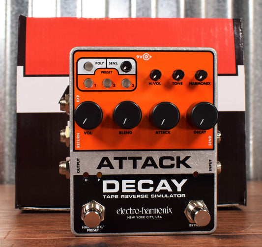 Electro-Harmonix EHX Attack Decay Tape Reverse Simulator Guitar Effect Pedal