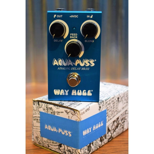 Dunlop Way Huge WM71 Aqua Puss Smalls Analog Delay Guitar Effect Pedal