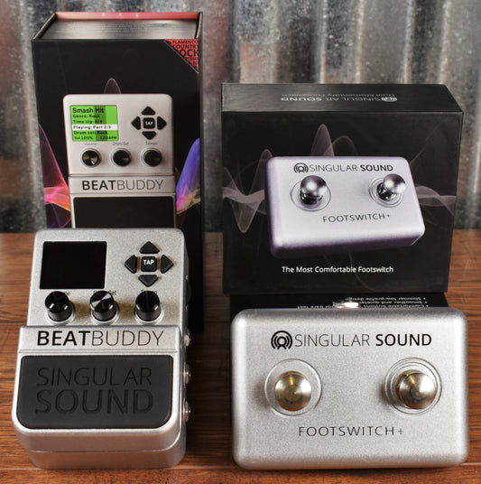 Singular Sound BeatBuddy Drum Machine Guitar Effect Pedal & Dual Footswitch +