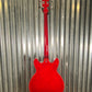 Hagstrom VIKB-WCT Viking 4 String Semi Hollow Short Scale Bass Wild Cherry Transparent #0723
