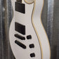 ESP LTD EC-1001T Custom Snow White EMG Guitar EC1001TCTMSW & Case #0414 Used