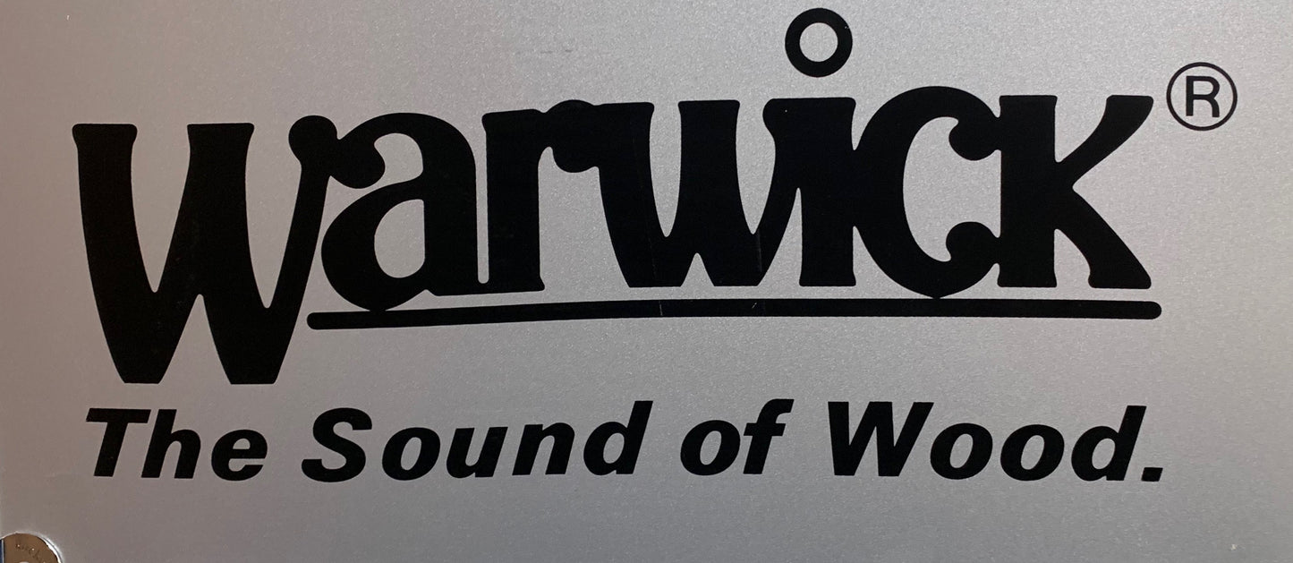 Warwick RC 10836 SAW RockCase Professional Flight Bass Case Silver Aluminum