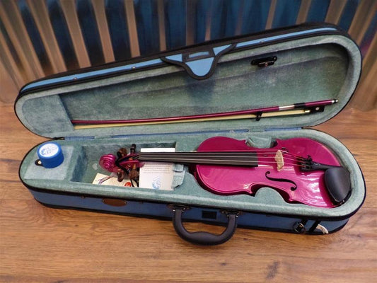 Stentor Harlequin Series 1/2 Violin Pink with Bow & Case #1023 *