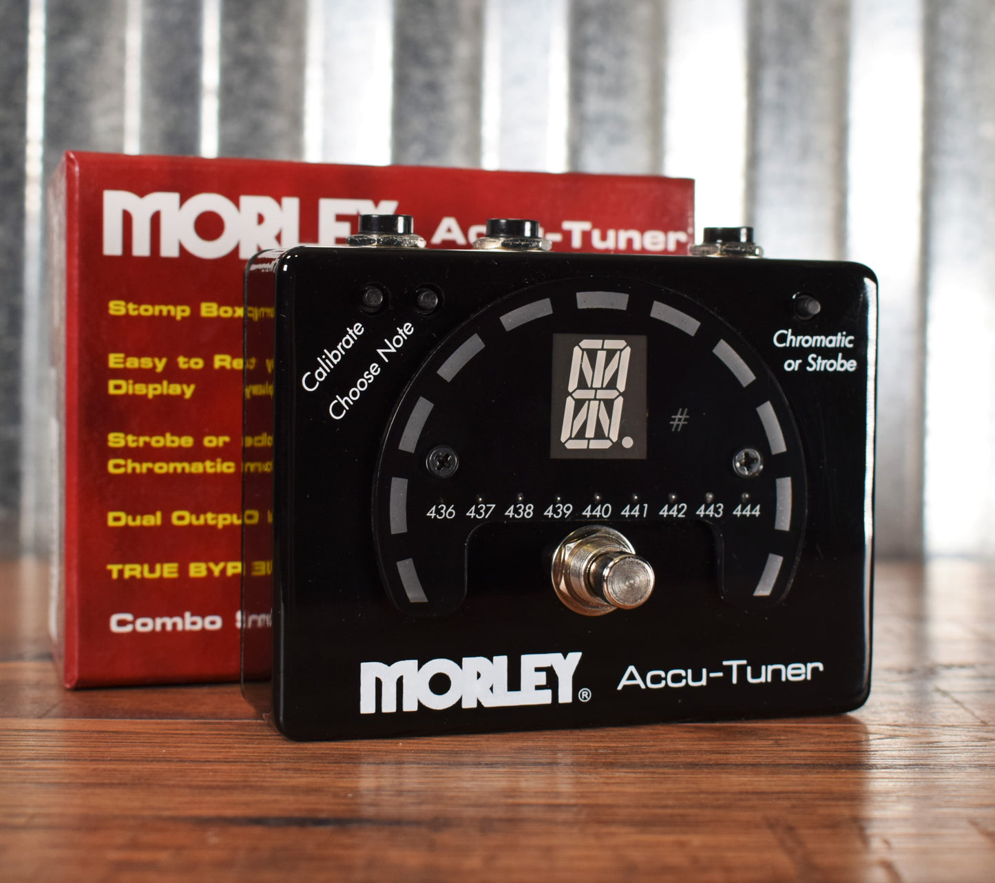 Morley AC-1 Accu-Tuner Guitar Bass Chromatic Strobe Tuner Effect Pedal
