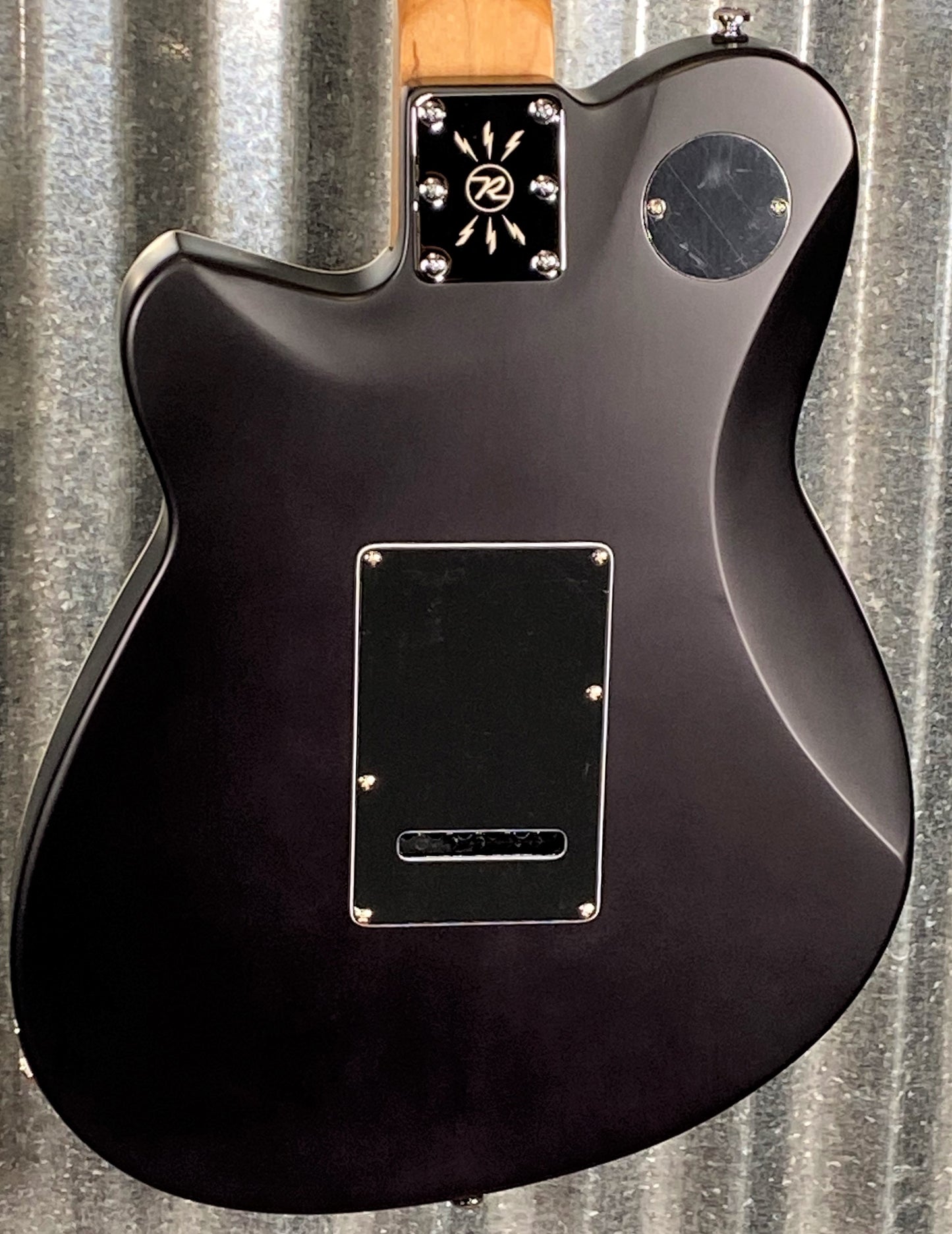 Reverend Guitars Reeves Gabrels Signature Satin Trans Black Flame Maple Guitar #9983