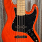 G&L USA JB5 5 String Bass Clear Orange & Case JB-5 #7088