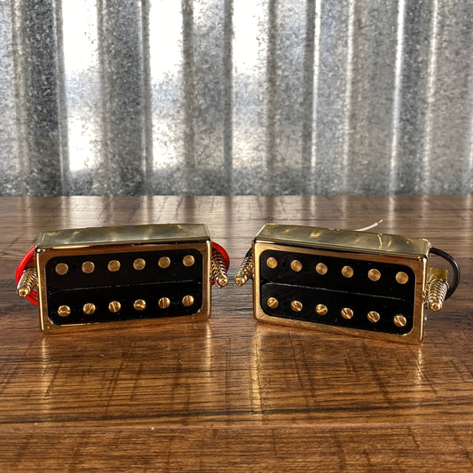 Epiphone '57 Classic Neck & Bridge Humbucker Guitar Pickup Set Black & Gold Used