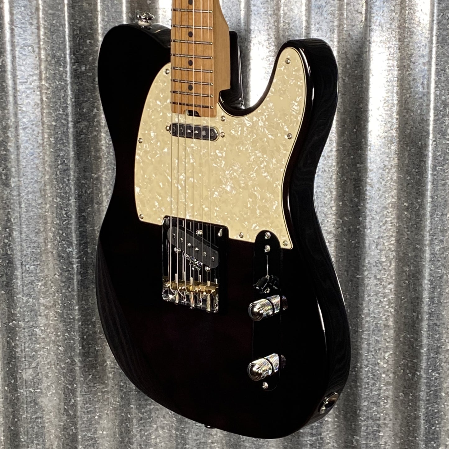 Musi Virgo Classic Telecaster Transparent Black Guitar #0286 Used