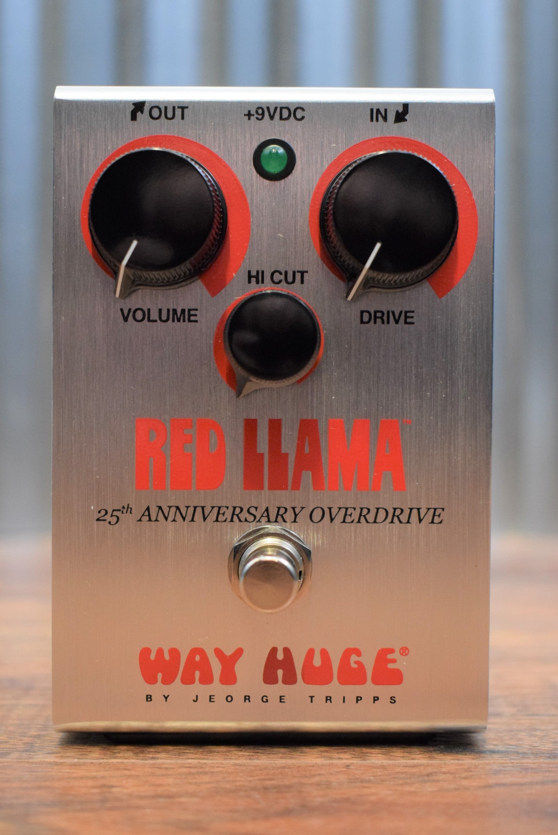 Dunlop Way Huge WHE206 Red Llama 25th Anniversary Overdrive Guitar Effect  Pedal