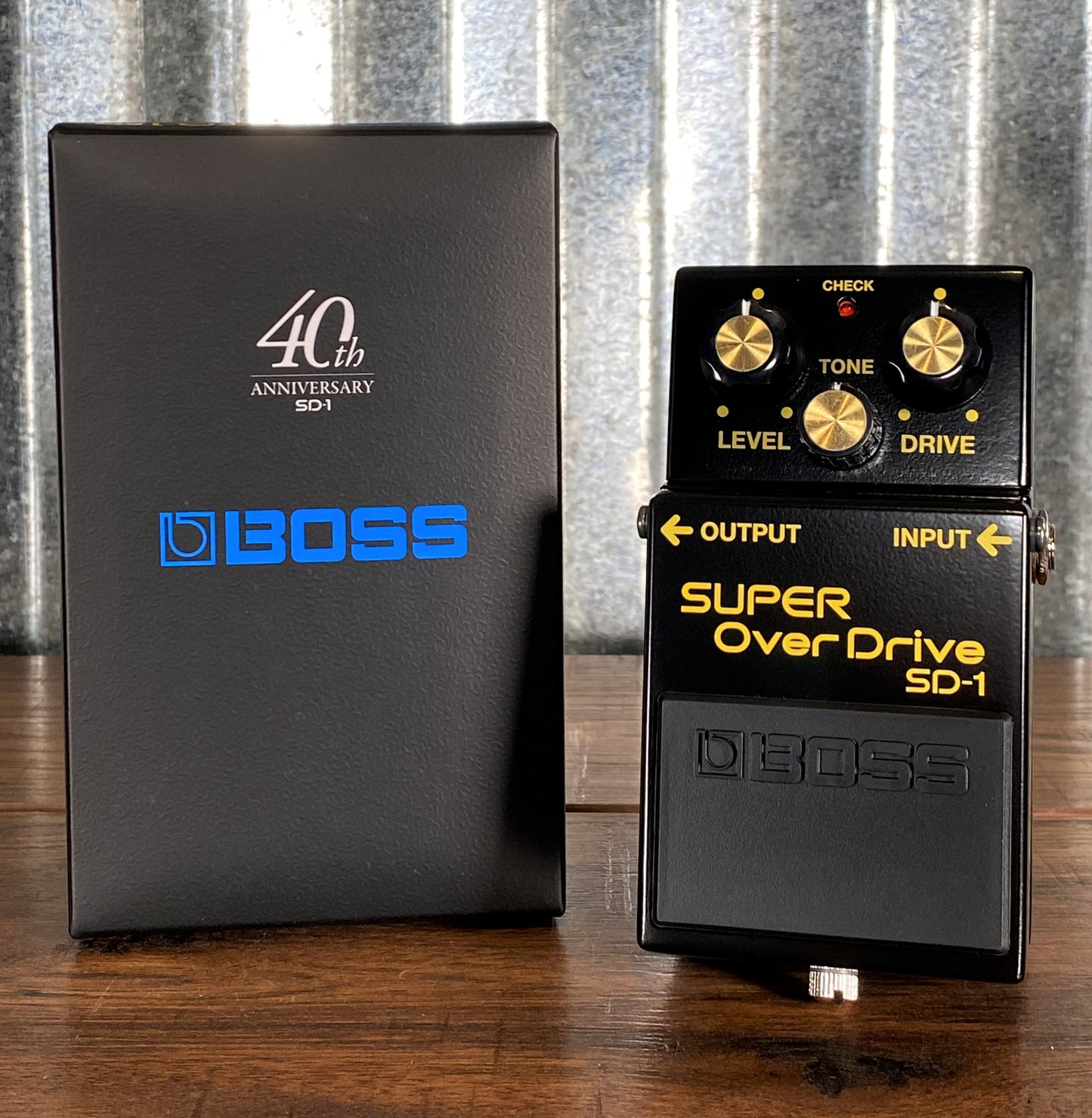 Boss SD-1 Super Distortion Limited Edition 40th Anniversary Guitar Effect Pedal