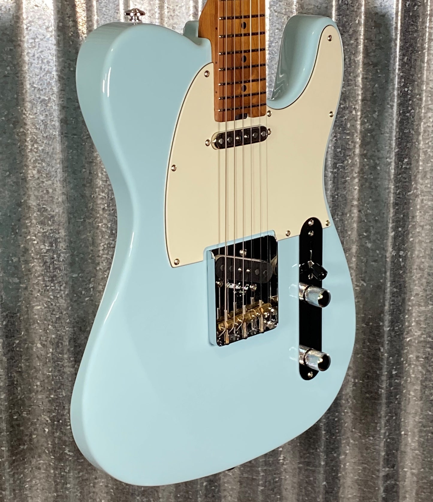 Musi Virgo Classic Telecaster Baby Blue Guitar #0690 Used