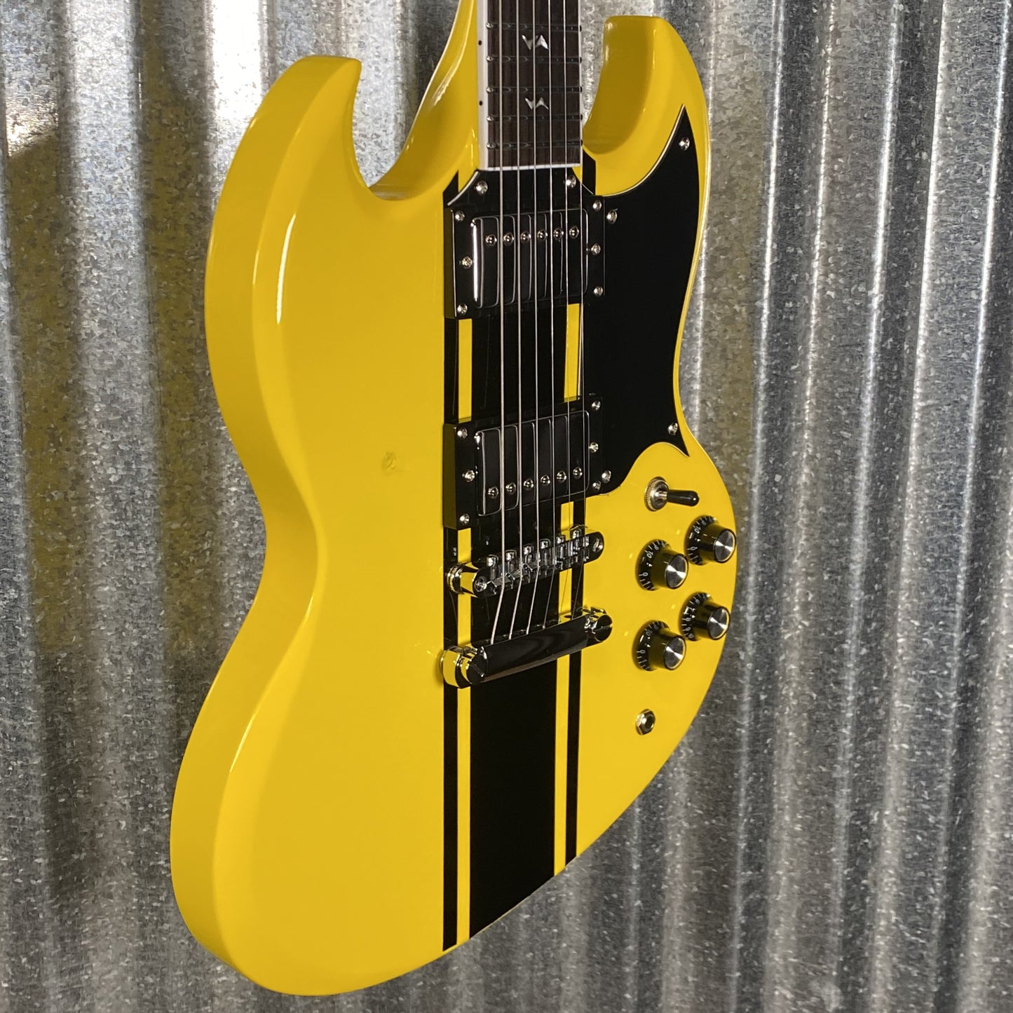 Westcreek Racer Offset SG Yellow Solid Body Guitar #0051 Used