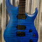 Washburn Parallax M200 Flame Trans Blue Matte Guitar & Case PXM200AFTBLM #0060