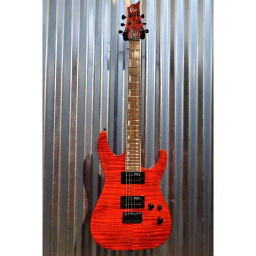 ESP LTD H-200FM Flame Maple Top See Thru Red Guitar LH200FMSTR #0495