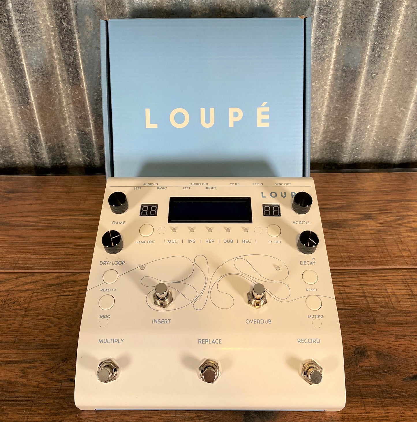 Glou-Glou Loupé Looper & Delay Guitar Effect Pedal White Used